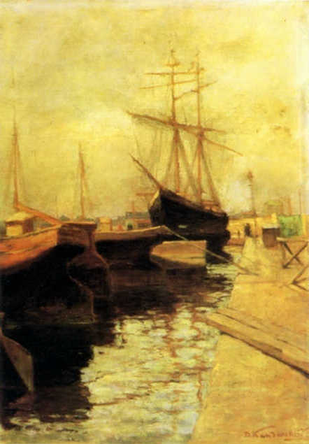 Кандинский. Одесса. Порт. 1898 год