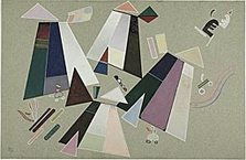 Кандинский. Без названия (Композиция с серым фоном) Кандинский. Без названия (Композиция с серым фоном)