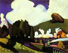 Кандинский. Пейзаж с паровозом Кандинский. Пейзаж с паровозом